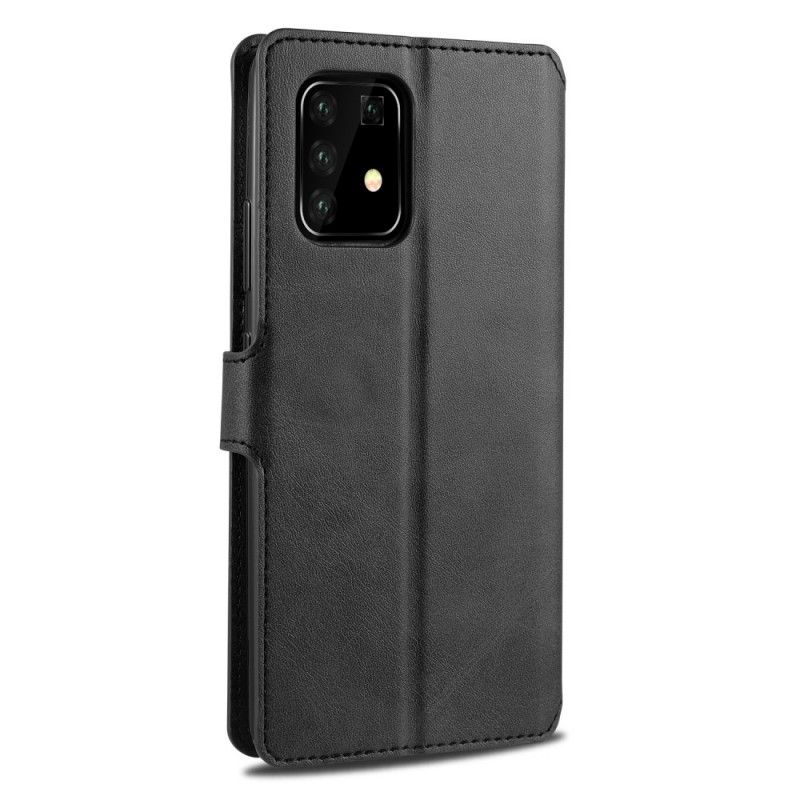 Leren Hoesje Samsung Galaxy S10 Lite Grijs Zwart Retro Azns
