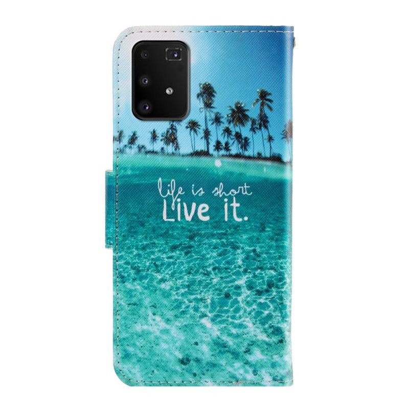 Leren Hoesje Samsung Galaxy S10 Lite Live It String