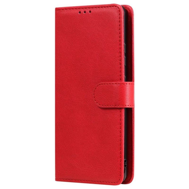 Leren Hoesje Samsung Galaxy S10 Lite Rood Zwart Afneembaar