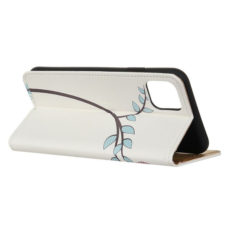 Leren Hoesje Samsung Galaxy S10 Lite Telefoonhoesje Paar Uilen In De Boom