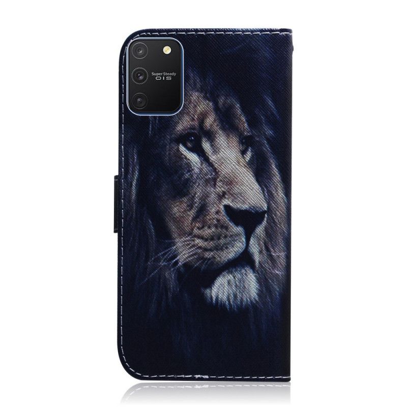 Leren Hoesje voor Samsung Galaxy S10 Lite Dromende Leeuw