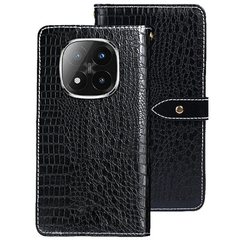 Bescherming Hoesje Xiaomi Redmi Note 14 Pro Plus 5g Idewei Krokodillenstijl