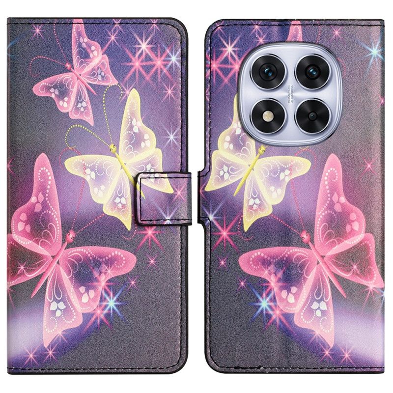 Bescherming Hoesje Xiaomi Redmi Note 14 Pro Plus 5g Sprankelende Vlinders