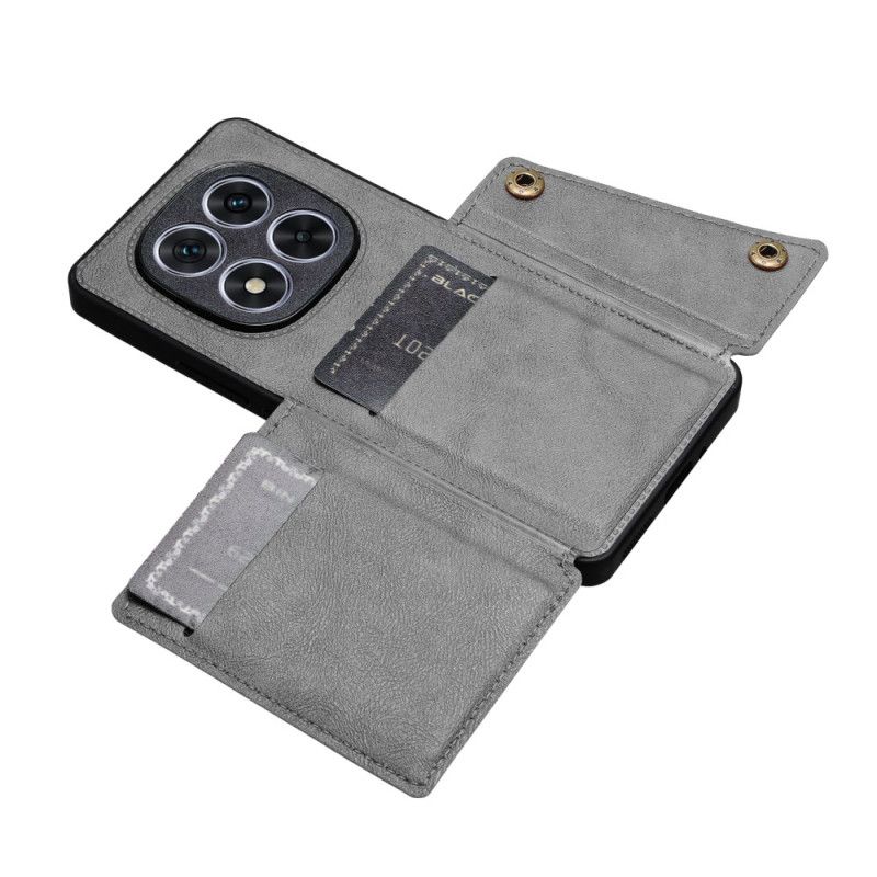 Case Hoesje Xiaomi Redmi Note 14 Pro Plus 5g Telefoonhoesje Kaarthouder En Standaard In Lederlook