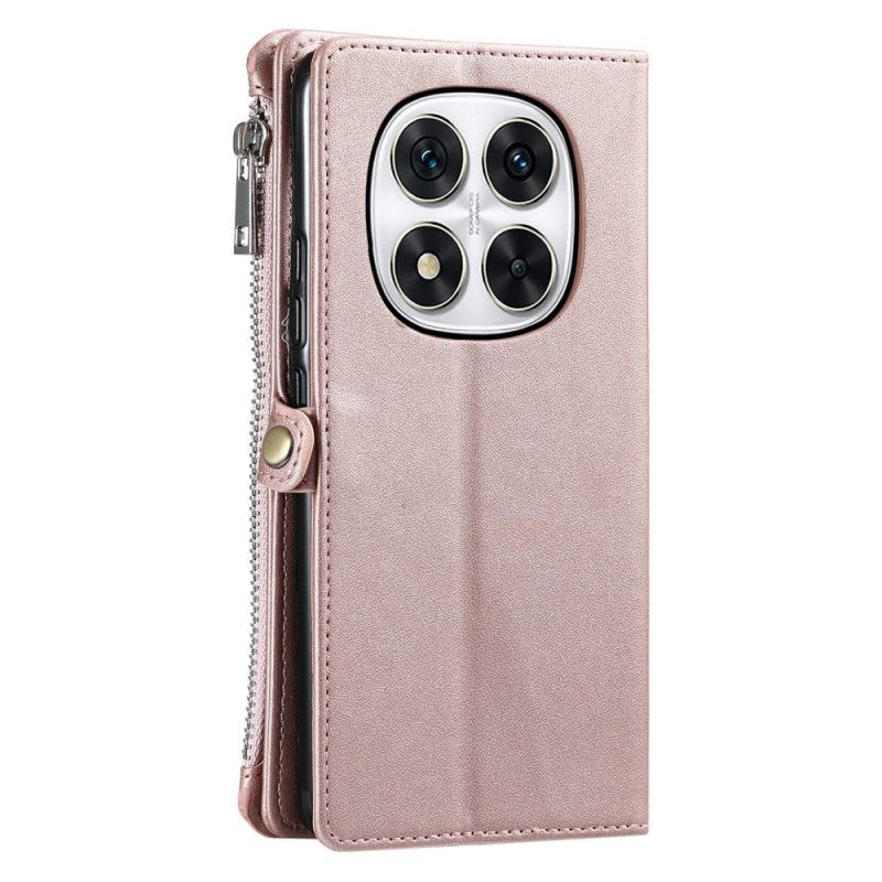 Flip Case Leren Xiaomi Redmi Note 14 Pro Plus 5g Portemonnee Met Bandje