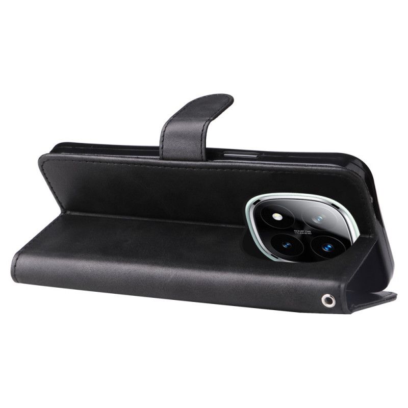 Flip Case Leren Xiaomi Redmi Note 14 Pro Plus 5g Vak Met Rits