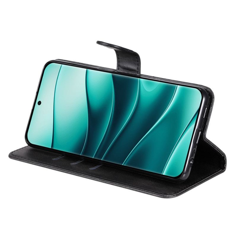 Flip Case Leren Xiaomi Redmi Note 14 Pro Plus 5g Vak Met Rits