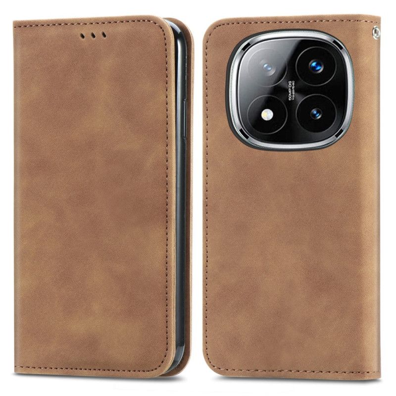 Folio-hoesje Voor Xiaomi Redmi Note 14 Pro Plus 5g Leerlook