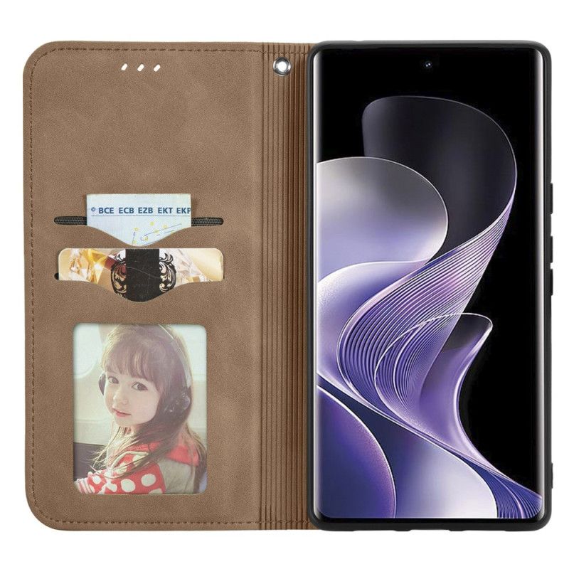 Folio-hoesje Voor Xiaomi Redmi Note 14 Pro Plus 5g Leerlook