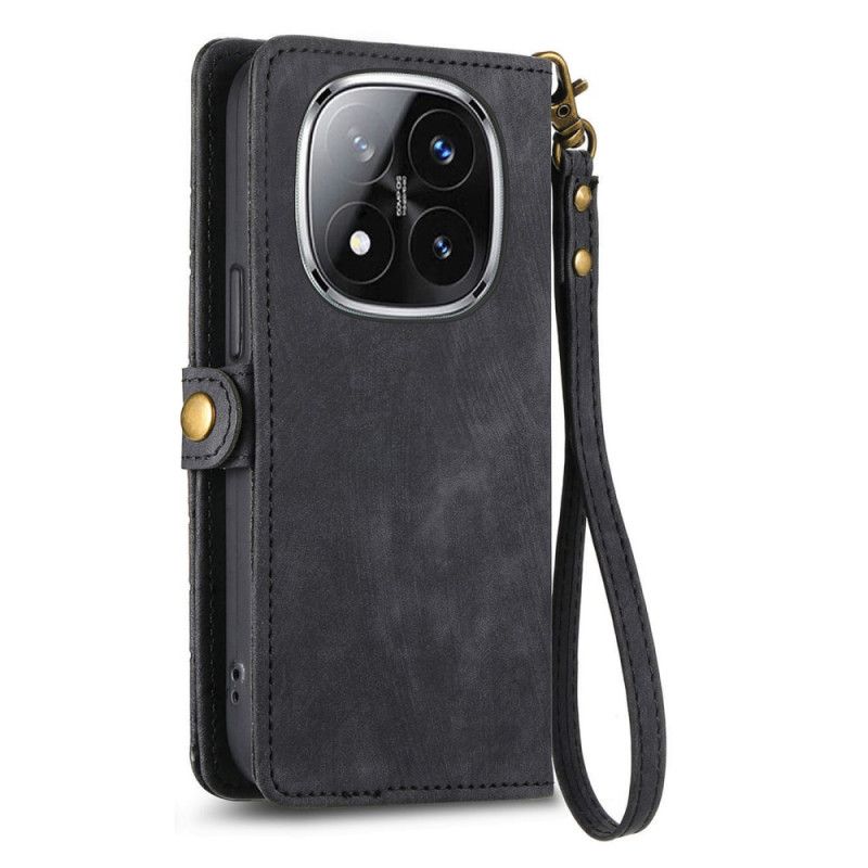 Folio-hoesje Xiaomi Redmi Note 14 Pro Plus 5g Portemonnee Met Geometrische Lijnen