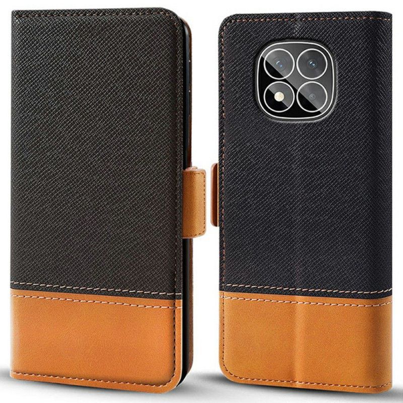 Folio-hoesje Xiaomi Redmi Note 14 Pro Plus 5g Telefoonhoesje Duo Textuur