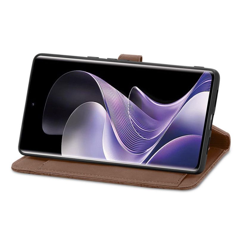 Folio-hoesje Xiaomi Redmi Note 14 Pro Plus 5g Telefoonhoesje Kant Met Ritsvak