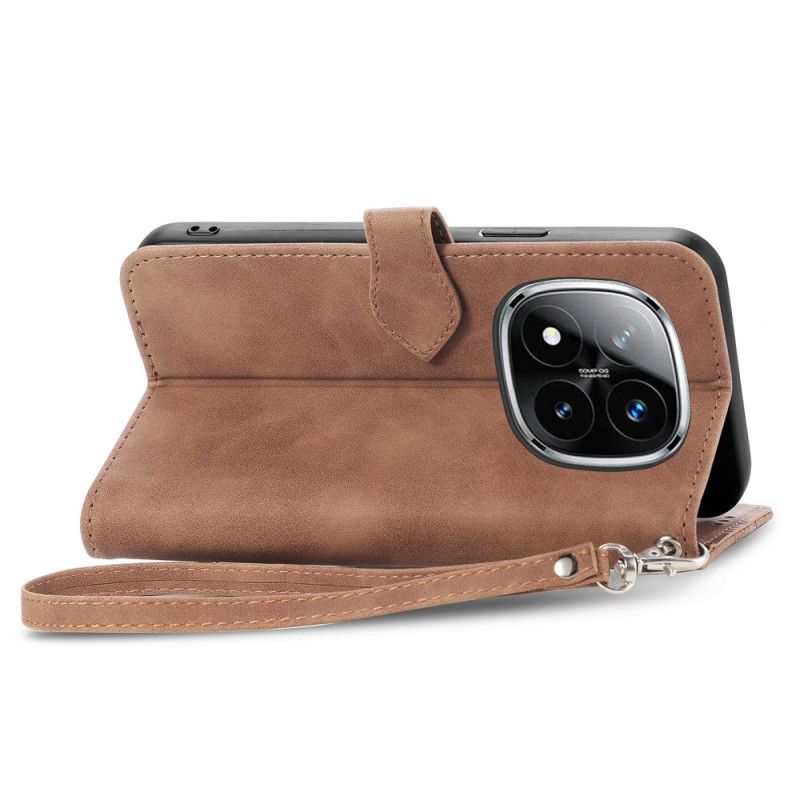 Folio-hoesje Xiaomi Redmi Note 14 Pro Plus 5g Telefoonhoesje Kant Met Ritsvak