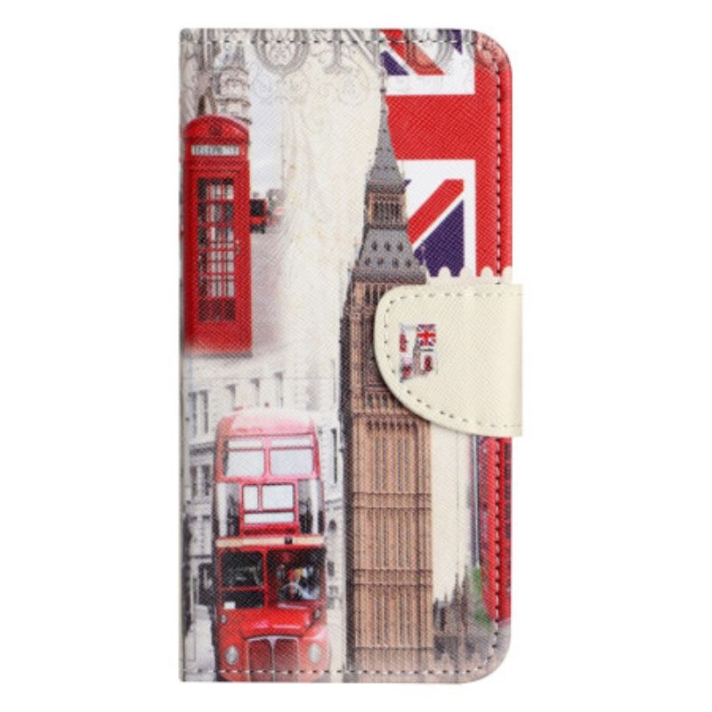 Folio-hoesje Xiaomi Redmi Note 14 Pro Plus 5g Telefoonhoesje London Life