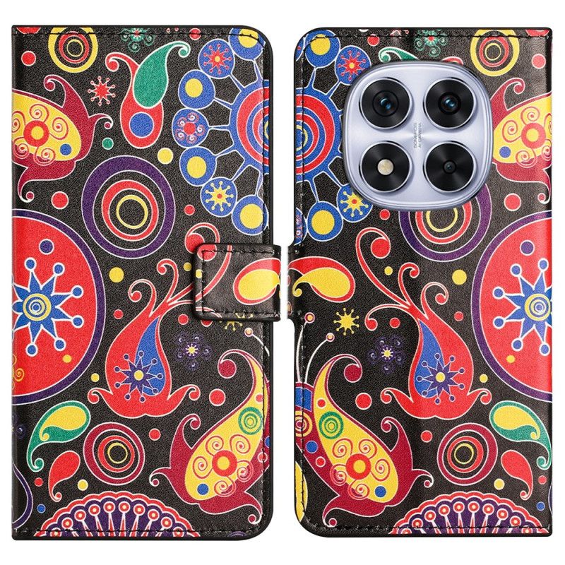 Folio-hoesje Xiaomi Redmi Note 14 Pro Plus 5g Telefoonhoesje Melkwegprint