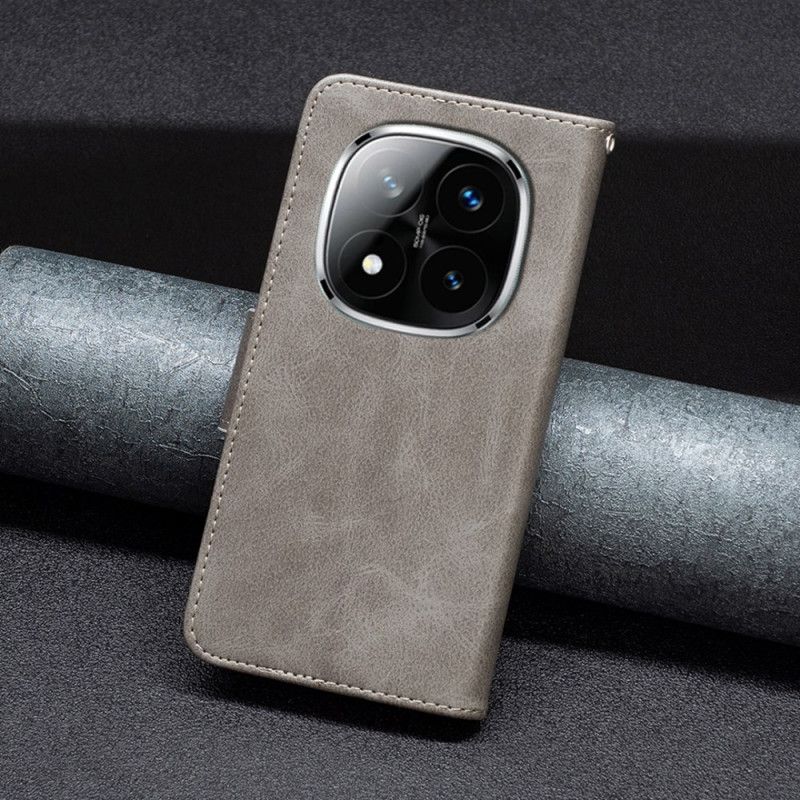 Folio-hoesje Xiaomi Redmi Note 14 Pro Plus 5g Telefoonhoesje Schuine Bandsluiting