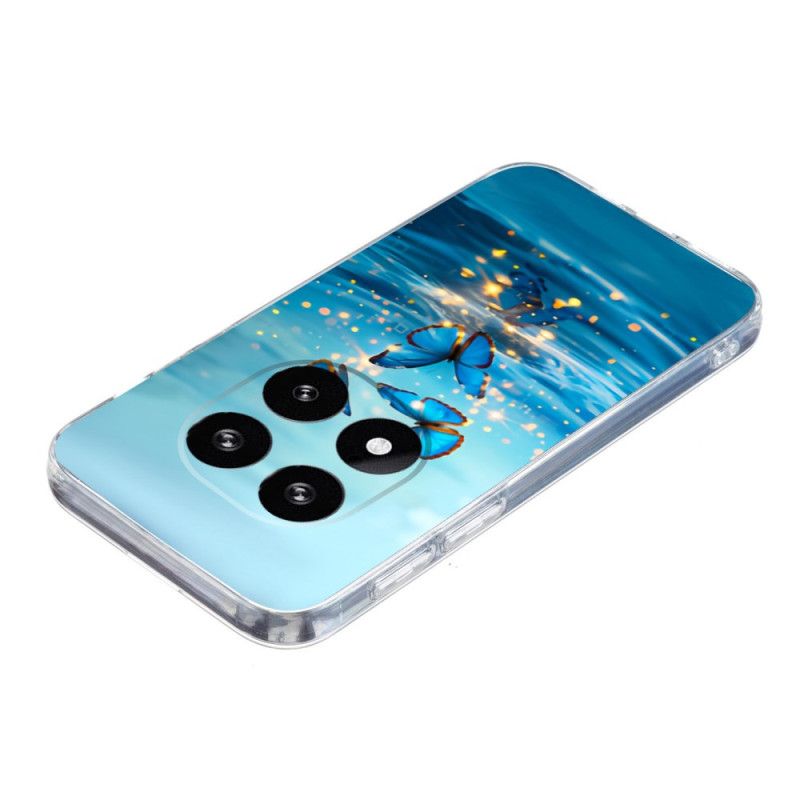 Hoesje Voor Xiaomi Redmi Note 14 Pro Plus 5g Blauwe Vlinders