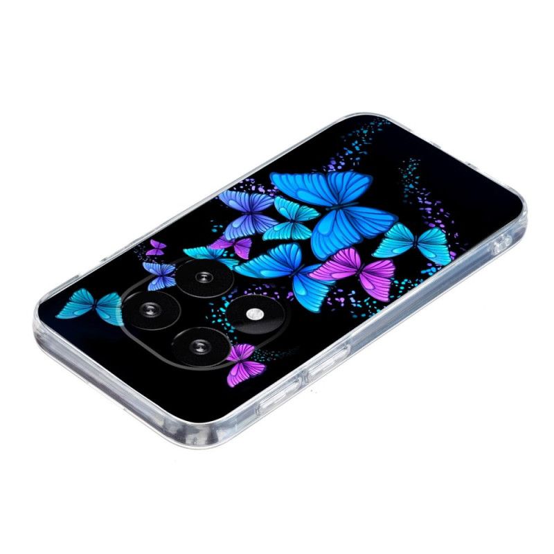 Hoesje Voor Xiaomi Redmi Note 14 Pro Plus 5g Kleurrijke Vlinders