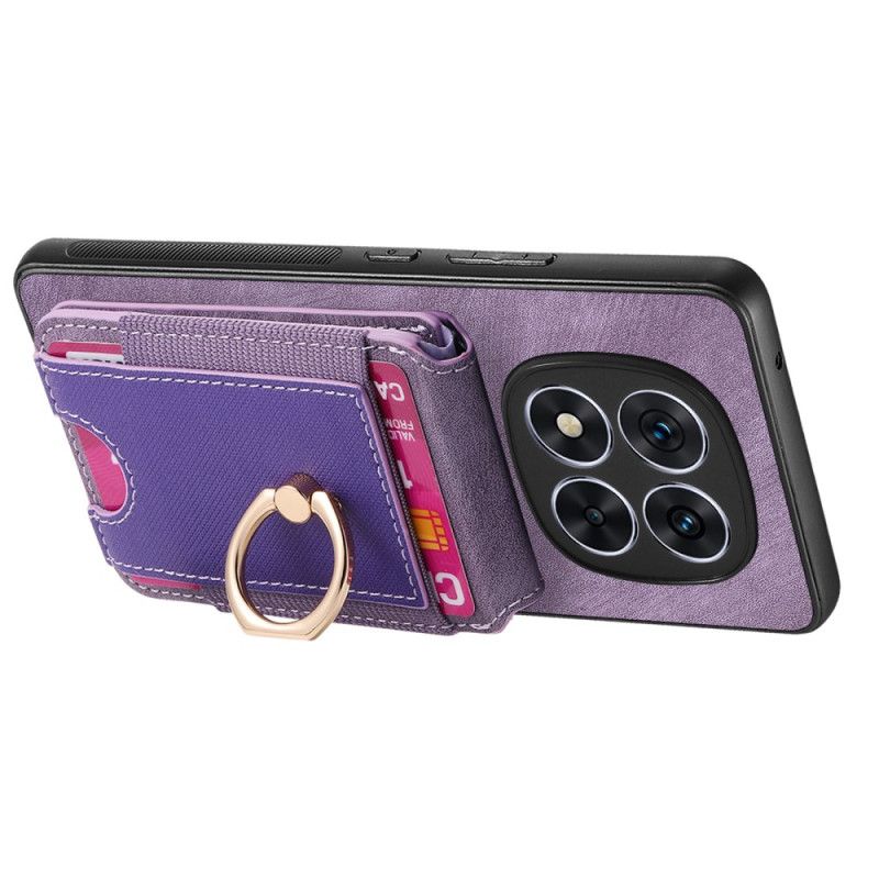 Hoesje Xiaomi Redmi Note 14 Pro Plus 5g Rfid-blokkerende Afneembare Kaarthouder Bescherming Hoesje