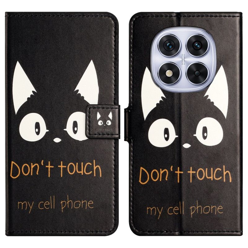 Leren Hoesje Voor Xiaomi Redmi Note 14 Pro Plus 5g Raak Mijn Mobiele Telefoon Niet Aan