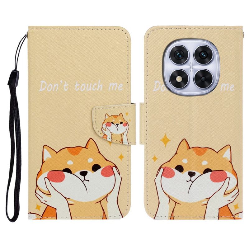 Leren Hoesje Voor Xiaomi Redmi Note 14 Pro Plus 5g Shiba Inu Patroon