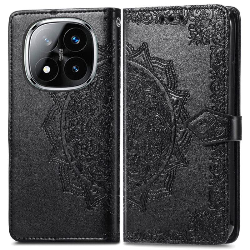 Leren Hoesje Xiaomi Redmi Note 14 Pro Plus 5g Barok Mandala Bescherming Hoesje