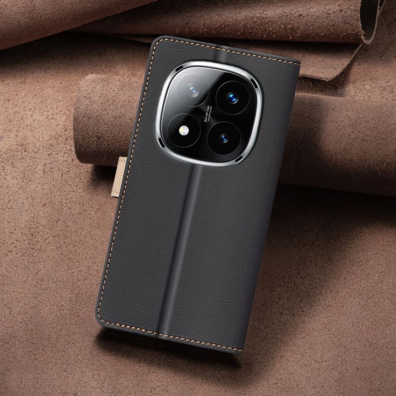 Leren Hoesje Xiaomi Redmi Note 14 Pro Plus 5g Binfen Color Tweekleurig