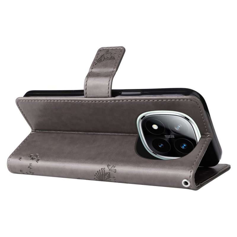 Leren Hoesje Xiaomi Redmi Note 14 Pro Plus 5g Boom En Kat Bescherming Hoesje