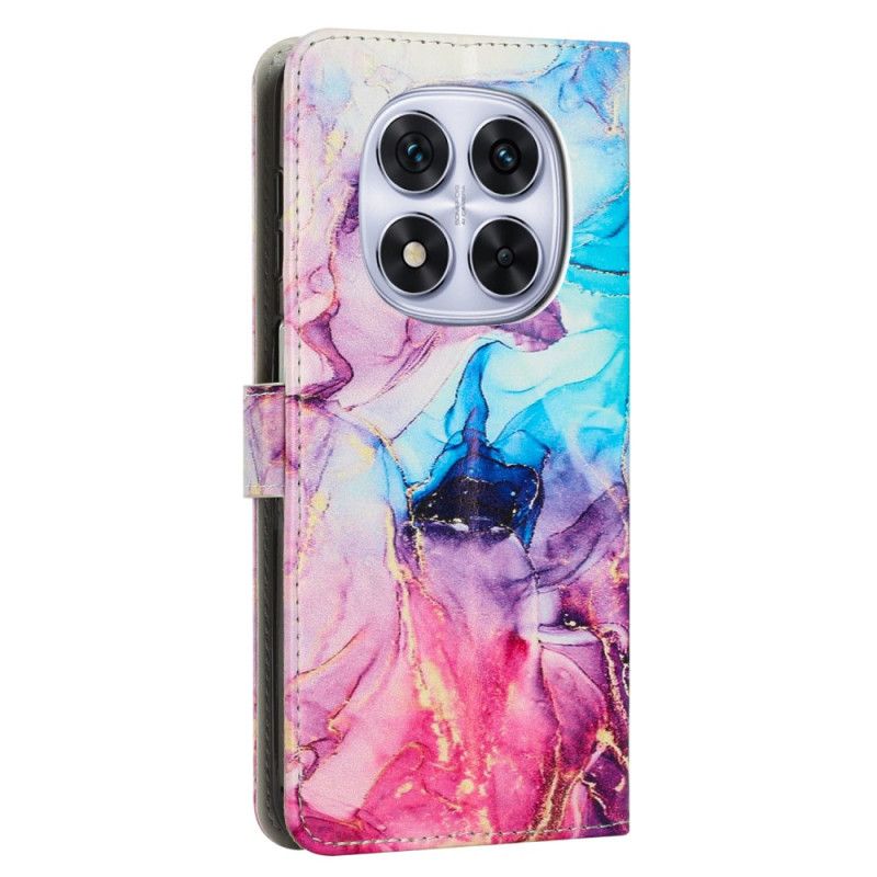 Leren Hoesje Xiaomi Redmi Note 14 Pro Plus 5g Marmer Bescherming Hoesje