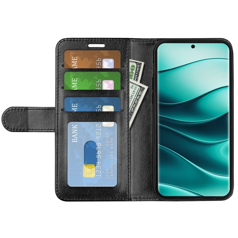 Leren Hoesje Xiaomi Redmi Note 14 Pro Plus 5g Vintage Bescherming Hoesje