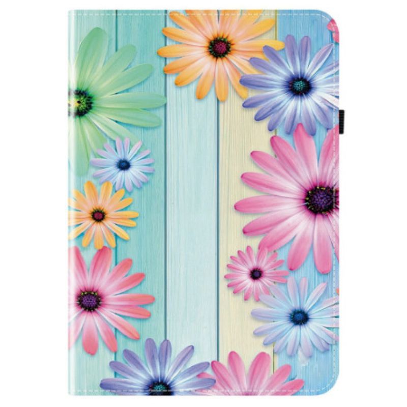 Cover Samsung Galaxy Tab S10 Fe Plus Kleurrijke Zonnebloemen Bescherming Hoesje