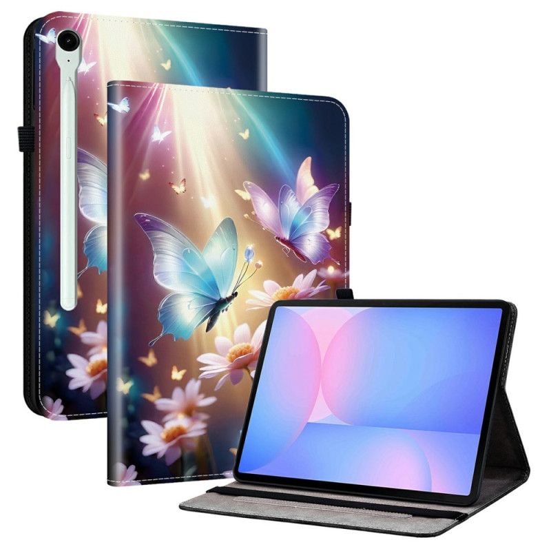 Cover Voor Samsung Galaxy Tab S10 Fe Plus Lichtgevende Vlinders