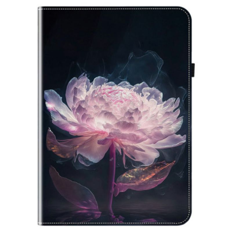 Cover Voor Samsung Galaxy Tab S10 Fe Plus Roze Pioenroos