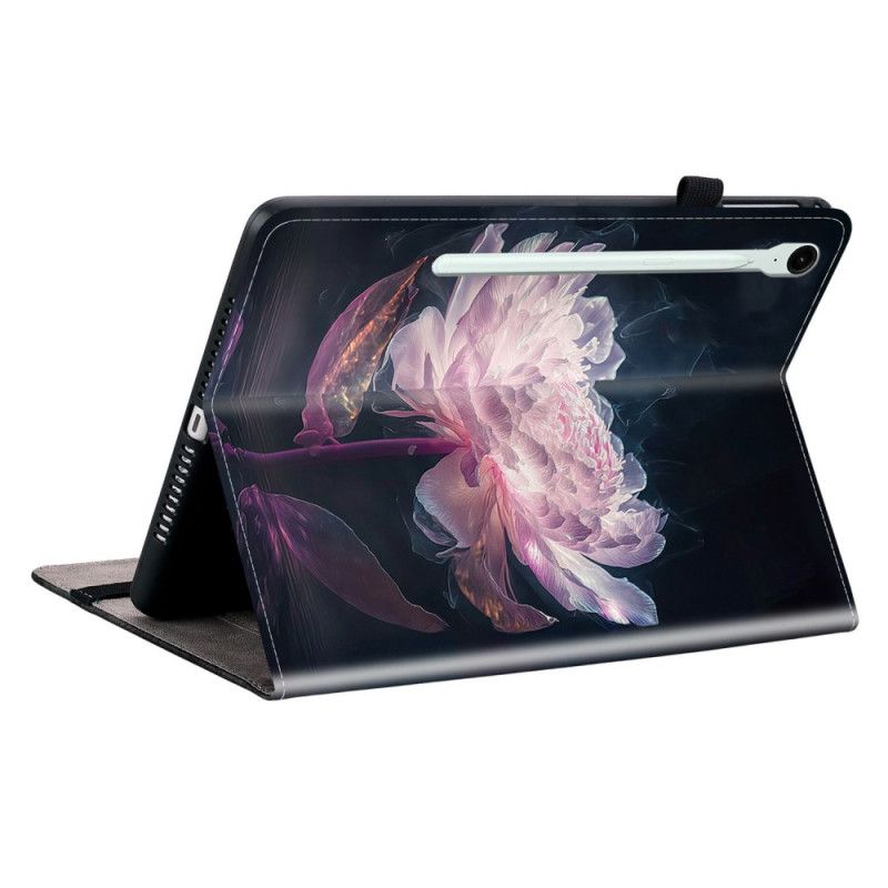 Cover Voor Samsung Galaxy Tab S10 Fe Plus Roze Pioenroos