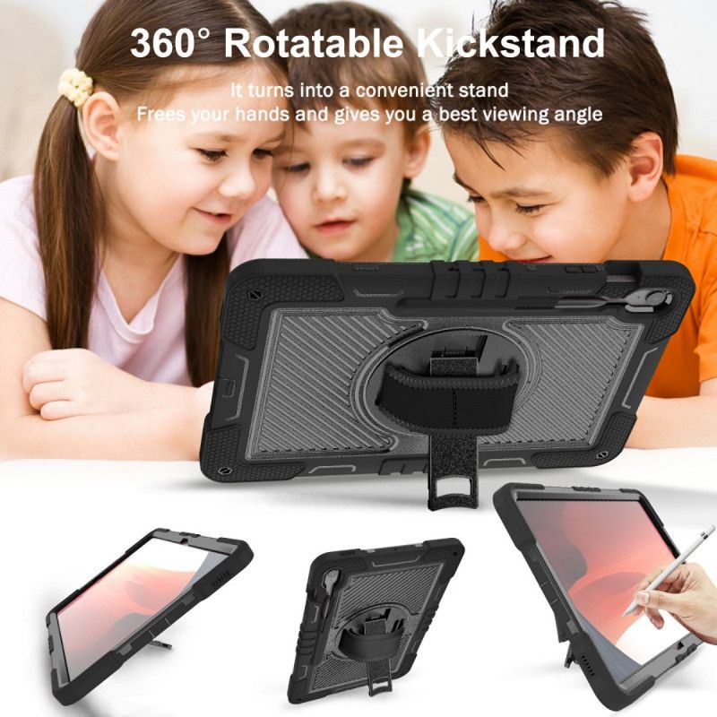 Hoesje Samsung Galaxy Tab S10 Fe Plus Standaard En Schouderband