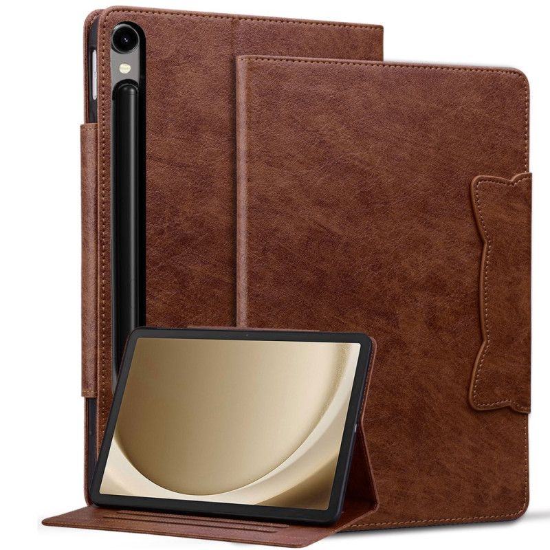 Leren Hoesje Samsung Galaxy Tab S10 Fe Plus Kattensluiting