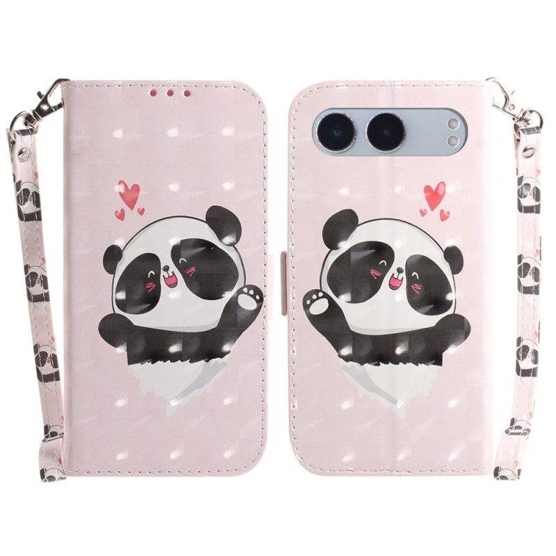 Bescherming Hoesje Oneplus Nord 4 Panda Love Sleutelkoord