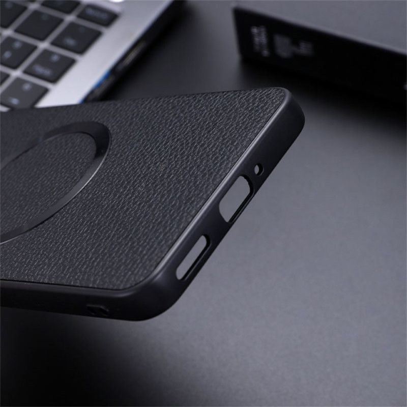 Case Hoesje Oneplus Nord 4 Telefoonhoesje Lychee Kunstleer Compatibel Met Magsafe