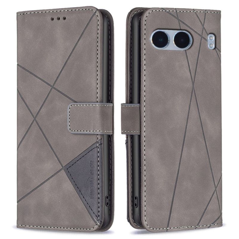 Flip Case Leren Oneplus Nord 4 Patroon Binfen Kleur