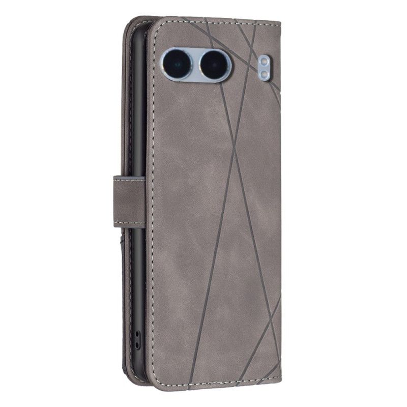 Flip Case Leren Oneplus Nord 4 Patroon Binfen Kleur