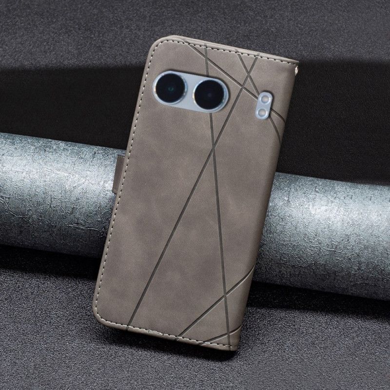 Flip Case Leren Oneplus Nord 4 Patroon Binfen Kleur