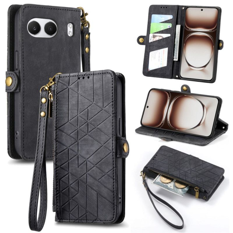 Folio-hoesje Oneplus Nord 4 Telefoonhoesje Portemonnee Met Geometrisch Patroon