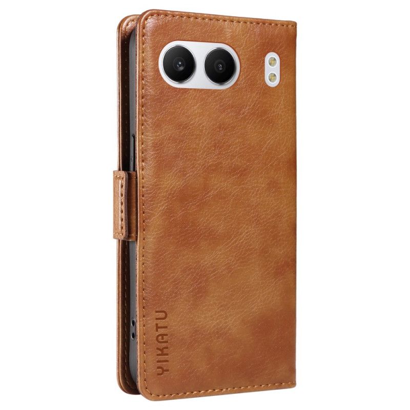 Folio-hoesje Oneplus Nord 4 Yikatu Lychee-imitatieleer