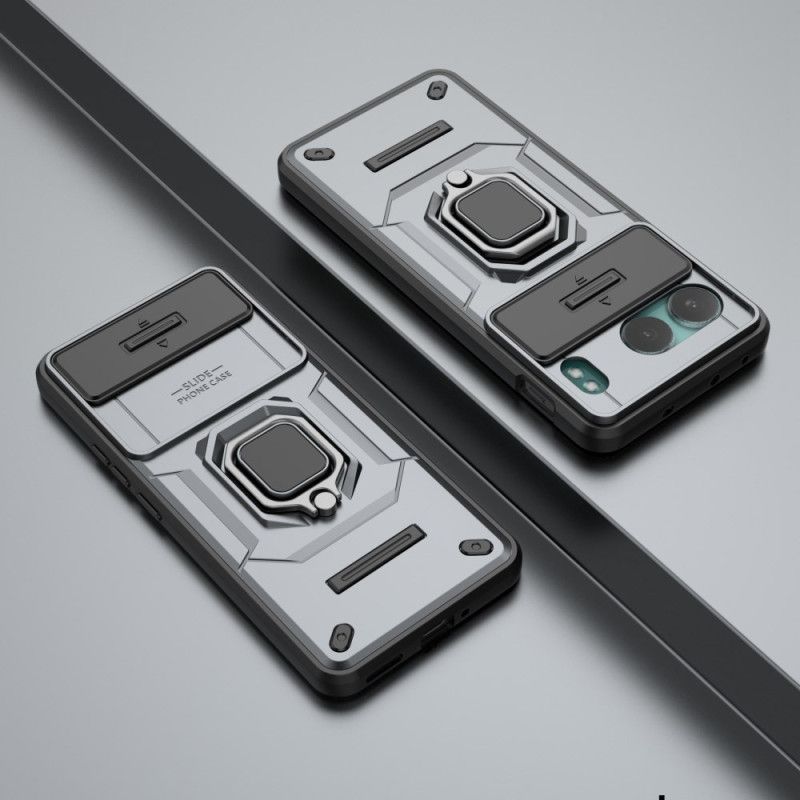 Hoesje Oneplus Nord 4 Duurzame Ring Met Lensbeschermer Bescherming Hoesje