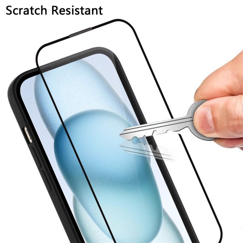 Hoesje Oneplus Nord 4 Matte Siliconen Met Gehard Glazen Schermbeschermer