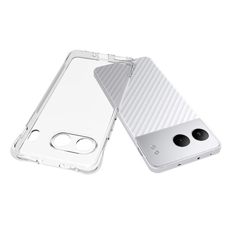 Hoesje Oneplus Nord 4 Verstevigd Transparant Met Gehard Glazen Schermbeschermer Bescherming Hoesje