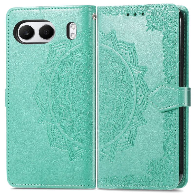 Leren Hoesje Oneplus Nord 4 Barokke Mandala Bescherming Hoesje