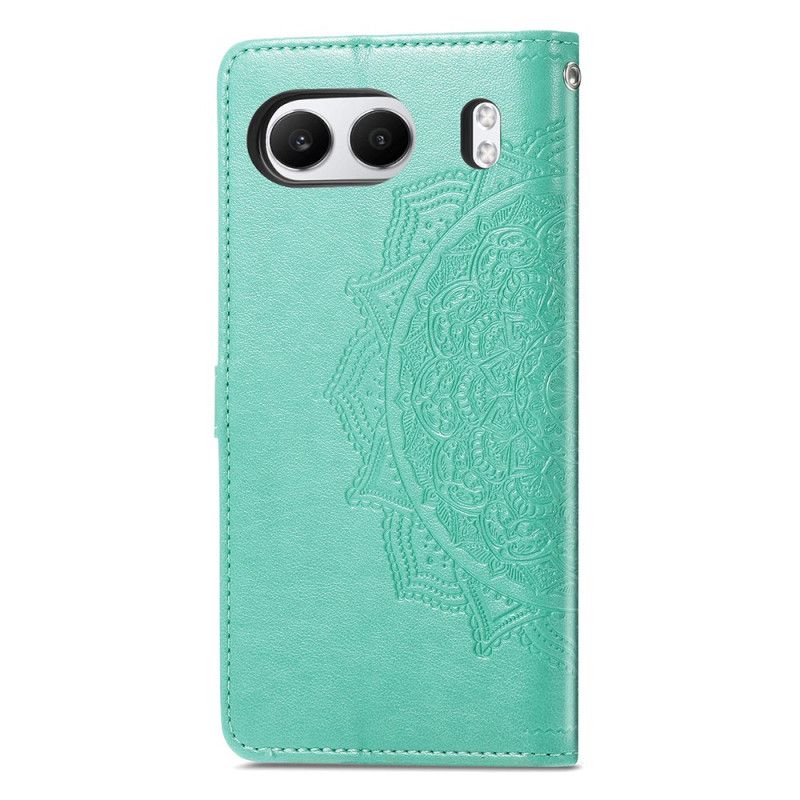 Leren Hoesje Oneplus Nord 4 Barokke Mandala Bescherming Hoesje