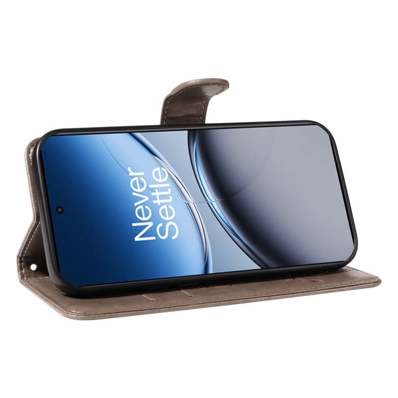 Leren Hoesje Oneplus Nord 4 Bloemenpatroon