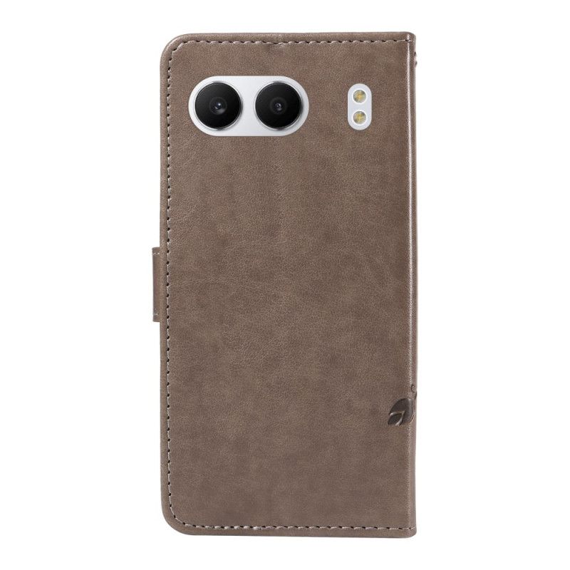 Leren Hoesje Oneplus Nord 4 Bloemenpatroon